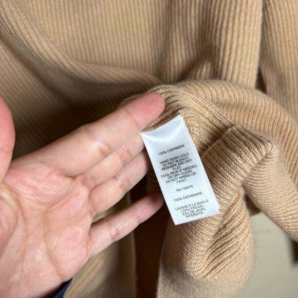 NWT Vineyard Vines 100% cashmere QZ-SC Fisherman Quater in Camel Zip XL - Picture 4 of 9